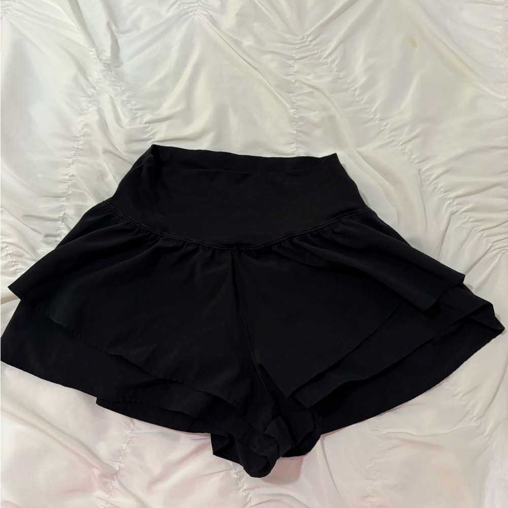 Women's Black Offline Shorts